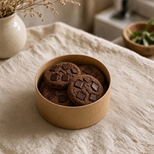 Chocolate rye cookies